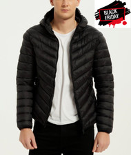 Giubbotto giubotto uomo piumino giubbino  100 grammi gr vintage nero giacca da L