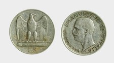 i26_258) Vittorio Emanuele III  (1901-1943) 5 lire aquilino 1930