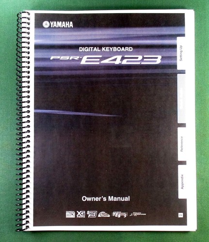 Yamaha psr e423 instruction - psr-e423,