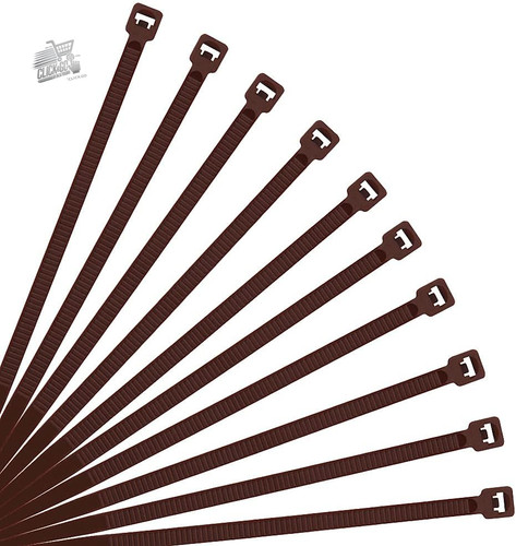 500 fascette plastica marroni - 500,