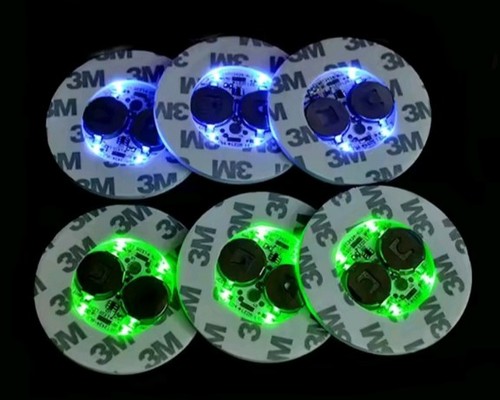 Sottobicchieri adesivi led - sottobicchieri,
