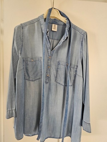 Camicia premaman azzurra - h&m,