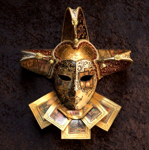 Maschera veneziana jolly - maschera,