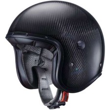 Casco moto Jet fibra vintage