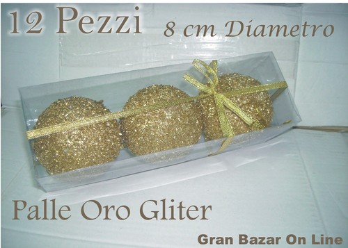 Palline natale palle glitter - palline,