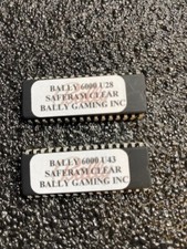 Bally Slot s6000 Safe ram chip trasparenti U-28 e U-43 con istruzioni