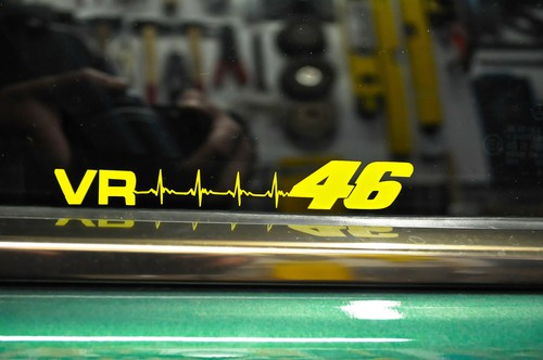 Stickers fluo 46 rossi - fluo,