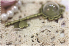 2pz mezza sfera concava in vetro trasparente creare cammei cupola bijoux 2*1cm