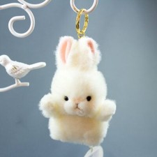 NUOVO Takenoko Petit Forest Nakama portachiavi coniglio bianco peluche