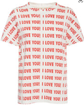 BLUMARINE LARGE I LOVE YOU