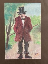 SANDRO VANGELLI  1902-1981 IL VIANDANTE, PASTELLI ANNI 50 SCUOLA ROMANA