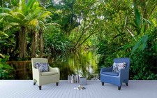 Carta da parati 3D Forest Lake