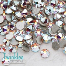 Swarovski 2,4 mm cristallo fondo piatto decorazione nail art strass #2058-SS8-001ABF
