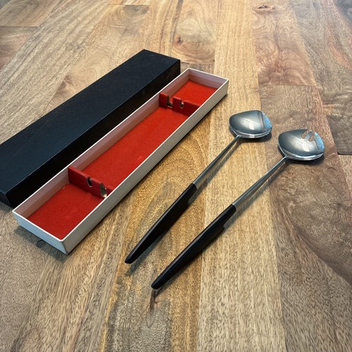 Posate insalata teak - , metà