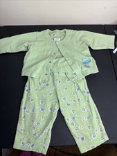 Vintage 2001 Carter’s Frog Rain Baby Outfit 2pc 9–12M EMU NAMAE Open Bottom