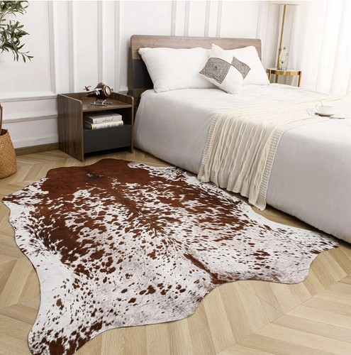 Tappeto marrone bianco