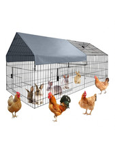 Pollaio grande in metallo per