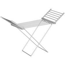 HOMCOM Stendino Elettrico Riscaldato con Ali Pieghevole in Lega di Alluminio