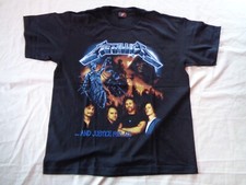 METALLICA T SHIRT  MAGLIETTA VINTAGE METAL BAND MAI INDOSSATA