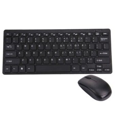 KIT TASTIERA E MOUSE SENZA FILI WIRELESS UNIVERSALE PER PC KEYBOARD WIFI SOTTILE