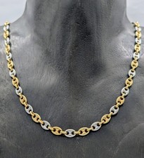 750/18K Gelb-Weißgold Collana