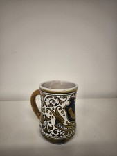 Tazza in ceramica maiolica Lustro Deruta Ditta Grazia di Luigi Vincioli.