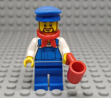 Lego City Treno Merci 7939 Minifig trn228 Cargo Train Driver con accessorio