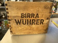 Cassa Legno Birra Wuhrer E