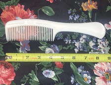 Vintage Goody Super Pettine Infrangibile Bianco 1989 Capelli Plastica Salone 8,5" USA