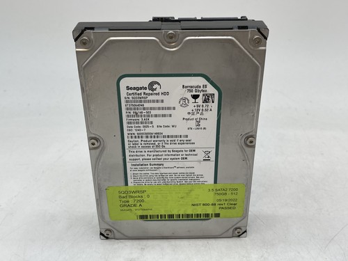 Seagate certified repair hdd - certified,