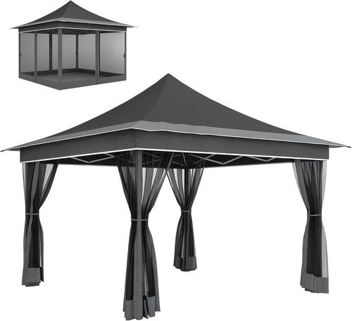 Gazebo pieghevole 6x3 m - 3.6x3.6,