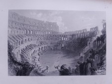 Lotto 2 stampe Roma: Colosseo