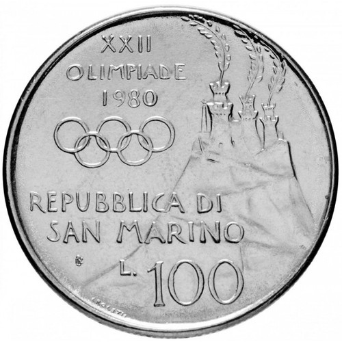 100 lire san marino 1980 - lire,