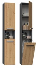 Armadio bagno BDW, cesto