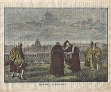 Stampa antica ROMA VEDUTA DAL