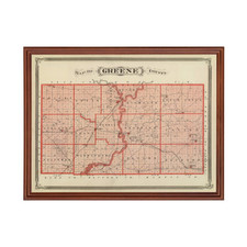 Vecchia mappa della contea di