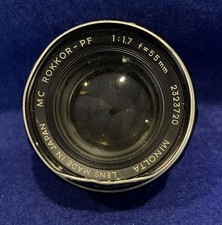 Minolta Rokkor 55mm 1:1.7 Lens