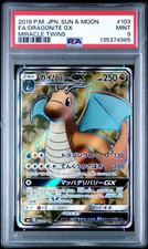 Dragonite GX 103 PSA 9 Super