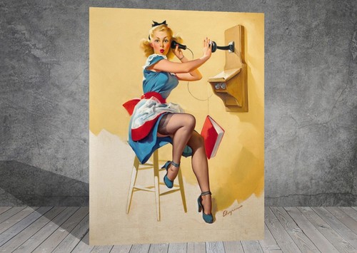 Gil elvgren admiring miss - elvgren,