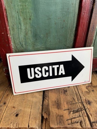 Targa segnaletica uscita - targa,