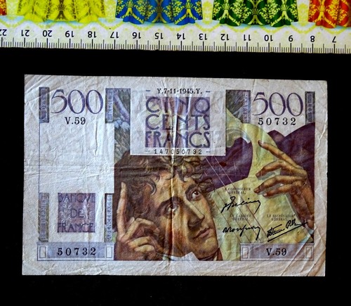 France 500 francs - ,, france,