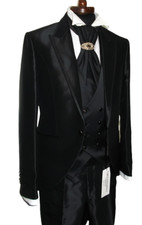 ABITO UOMO SPOSO  NERO T 46