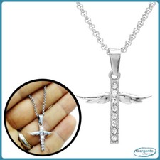 collana croce donna acciaio