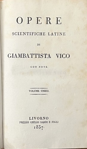 Vico giambattista opere - vico,