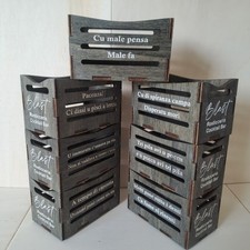 Trio Cassettine Legno Taglio