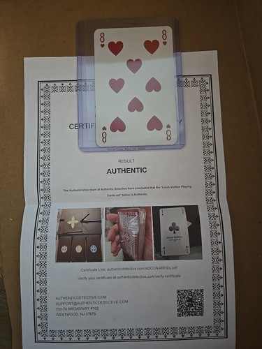 Carta gioco louis vuitton - carta,