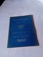 HANOMAG TYP 3 L28  MANUALE FRENI HYDRAIR SERVO GERAT originale tedesco 1956
