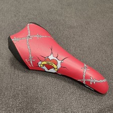 Vetta Kevlar Love Barbed Wire Embroidered Saddle - Vintage 1990s Seat
