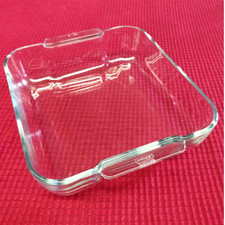TEGLIA PIROFILA LASAGNERA DA FORNO QUADRATA 21X25 CM IN VETRO BOROSILICATO PYREX
