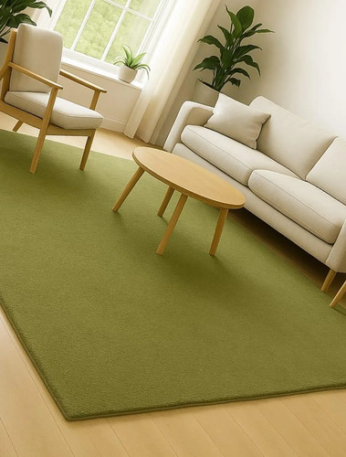 Tappeto moderno verde oliva